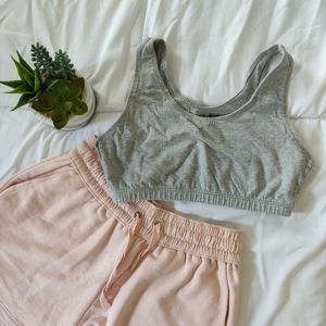 3/$20 FRUIT OF THE LOOM CROP TOP/SPORTS BRA